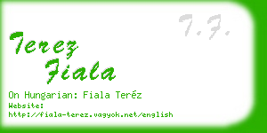 terez fiala business card